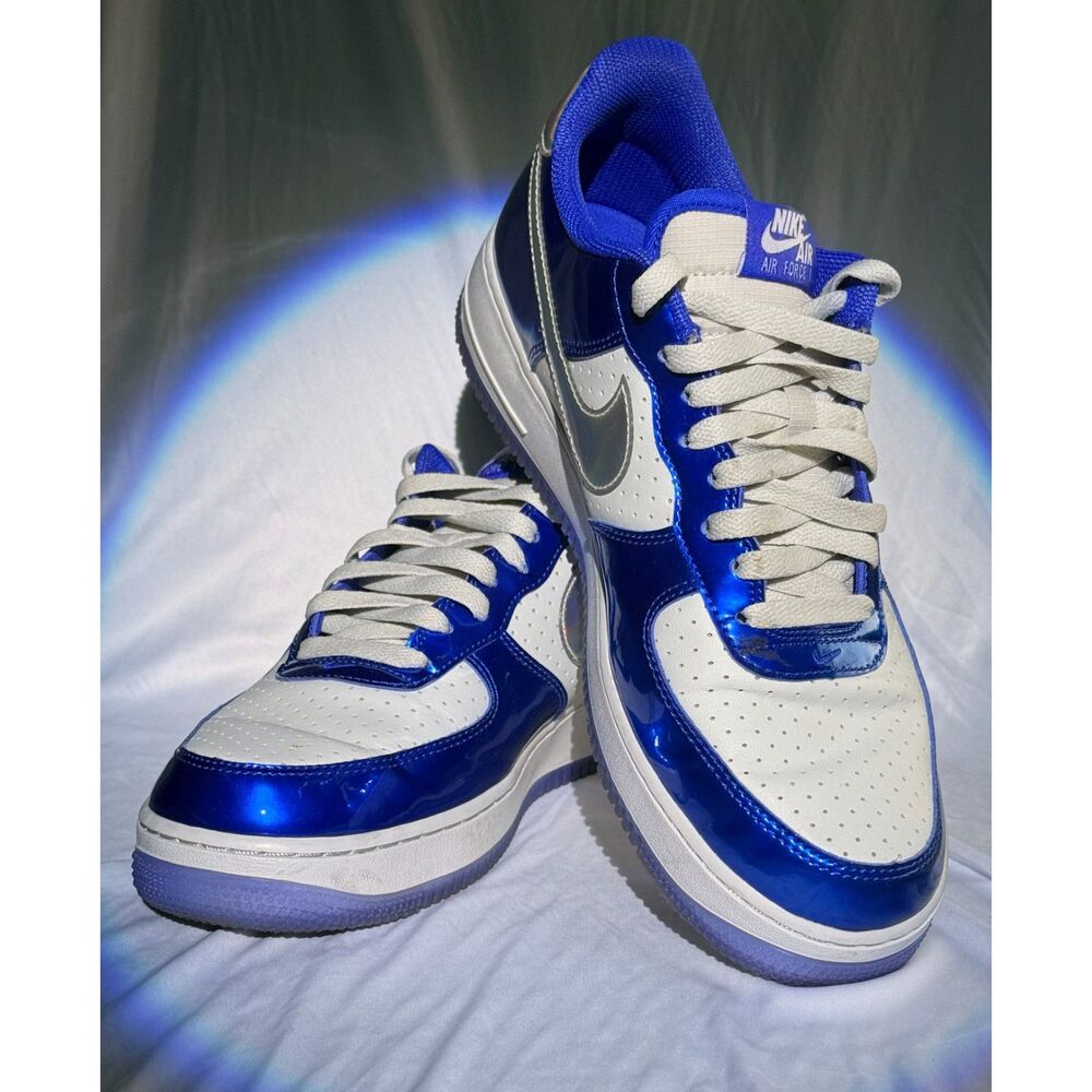 Nike Air Force 1 Low LV8 - Metallic Blue Holographic - Size 10